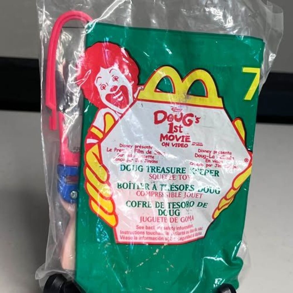 McDonald's Doug's 1st Movie Doug Treasure Keeper Squeeze Toy